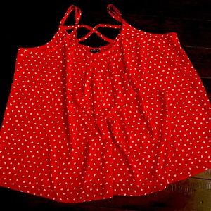 Torrid Red Heart Print Camisole Size 4